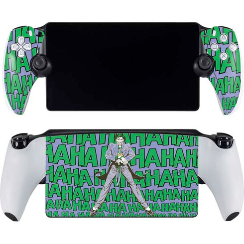 DC Comics The Joker Vintage pose pattern PlayStation Portal Remote Player Skin