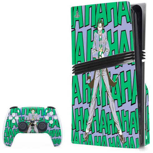 DC Comics The Joker Vintage pose pattern PS5 Pro Disk Bundle Skin