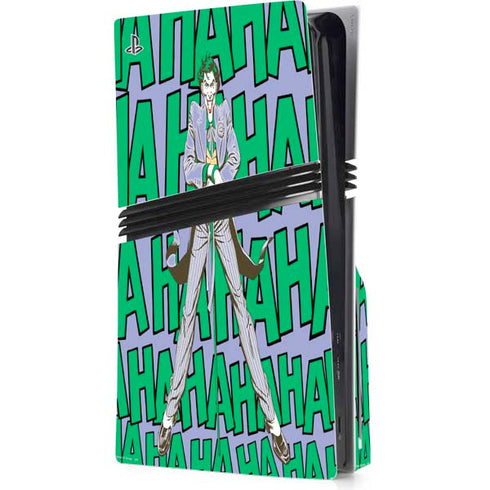 DC Comics The Joker Vintage pose pattern PS5 Pro Disk Console Skin