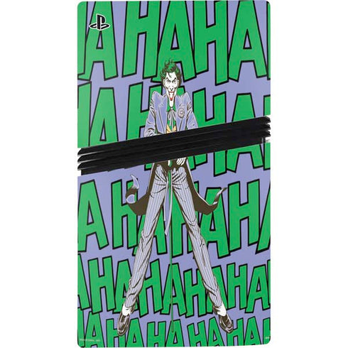 DC Comics The Joker Vintage pose pattern PS5 Pro Disk Console Skin