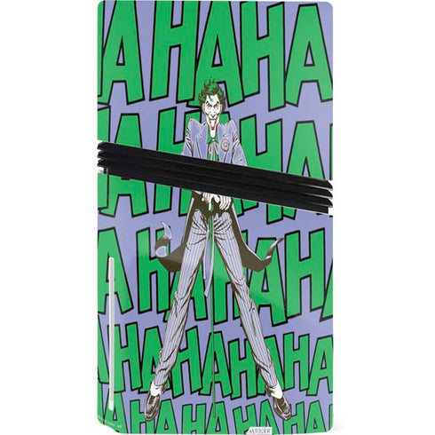 DC Comics The Joker Vintage pose pattern PS5 Pro Disk Console Skin