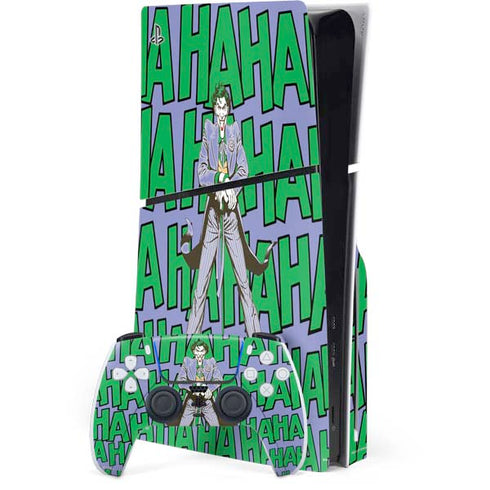 DC Comics The Joker Vintage pose pattern PlayStation PS5 Skins