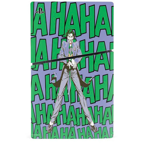 DC Comics The Joker Vintage pose pattern PS5 Slim Digital Edition Console Skin