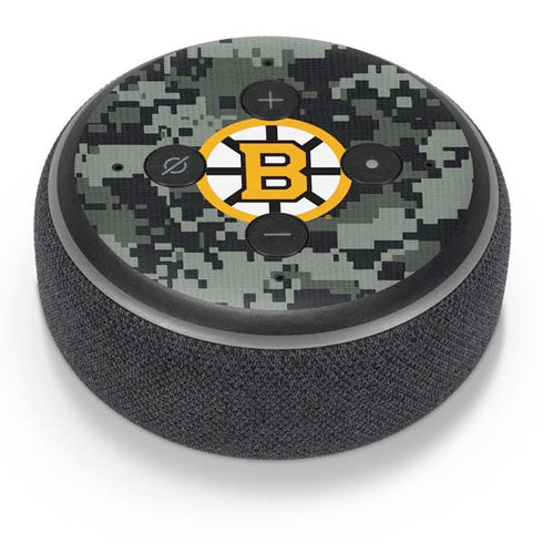 NHL Boston Bruins Camo Amazon Echo Dot Skin