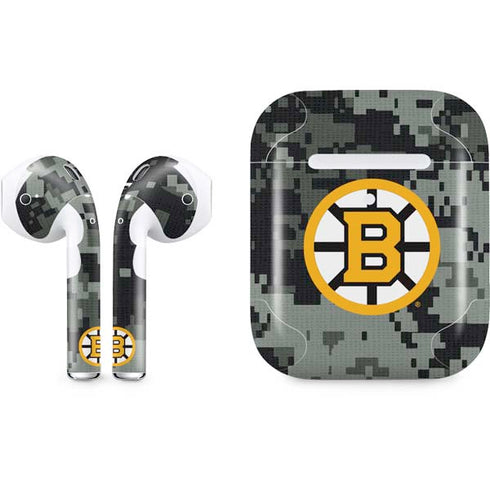 NHL Boston Bruins Camo Apple AirPods 2 Skin