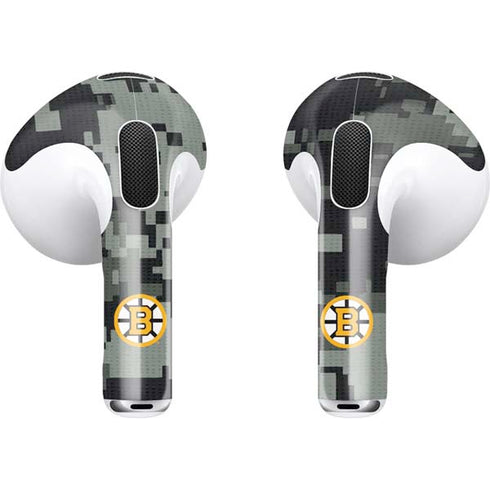 NHL Boston Bruins Camo Apple AirPods (3rd Gen 2021) Skin