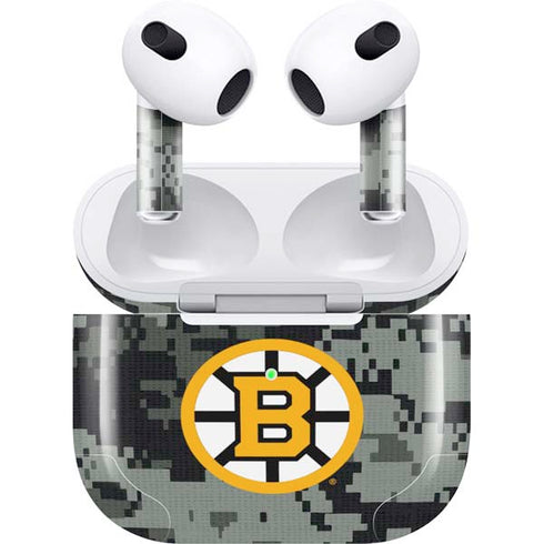 NHL Boston Bruins Camo Apple AirPods (3rd Gen 2021) Skin