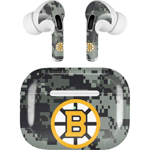 NHL Boston Bruins Camo AirPods Skins
