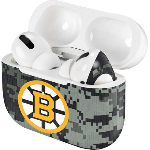NHL Boston Bruins Camo AirPods Skins