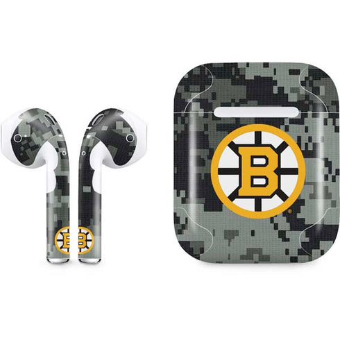 NHL Boston Bruins Camo Apple AirPods Skin