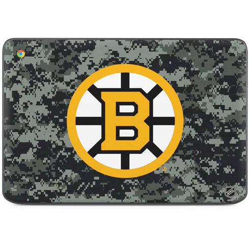 NHL Boston Bruins Camo HP Chromebook Skin