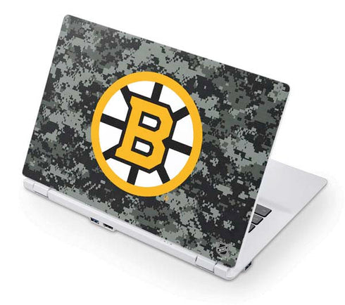 NHL Boston Bruins Camo Acer Chromebook Skin
