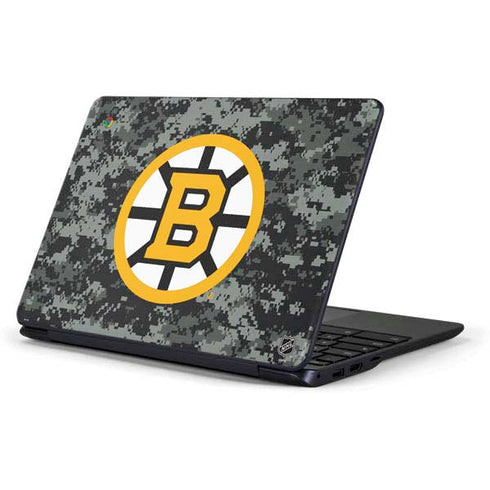 NHL Boston Bruins Camo Samsung Chromebook Skin