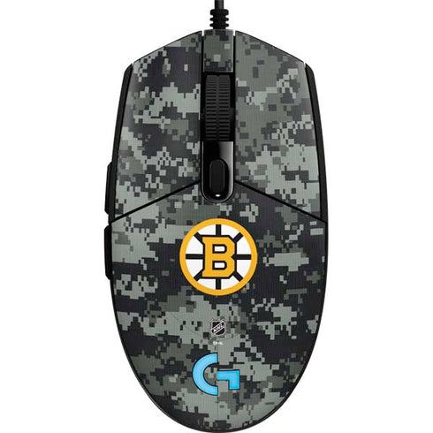NHL Boston Bruins Camo G203 Prodigy RGB Wired Gaming Mouse Skin