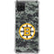NHL Boston Bruins Camo Galaxy A12 Clear Case