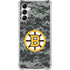 NHL Boston Bruins Camo Galaxy A14 5G Clear Case