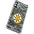 NHL Boston Bruins Camo Galaxy A14 5G Clear Case