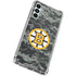 NHL Boston Bruins Camo Galaxy A15 5G Clear Case