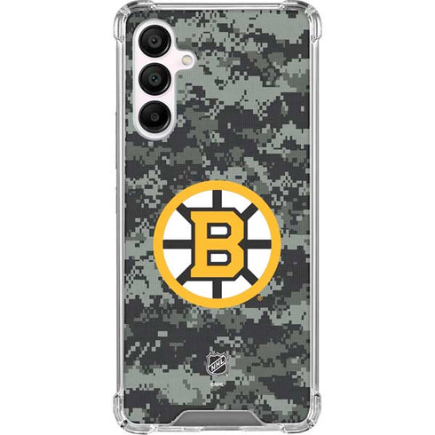 NHL Boston Bruins Camo Galaxy A16 5G Clear Case