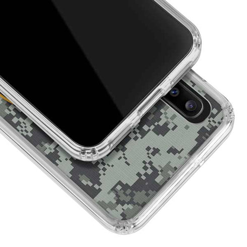 NHL Boston Bruins Camo Galaxy A30 Clear Case