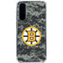 NHL Boston Bruins Camo Galaxy A36 5G Clear Case