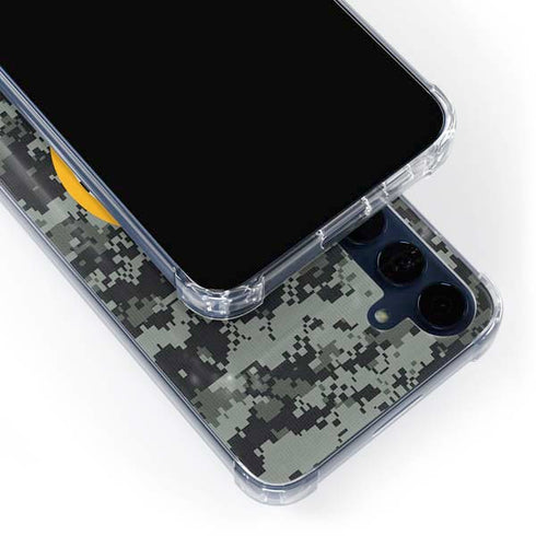 NHL Boston Bruins Camo Galaxy A55 5G Clear Case