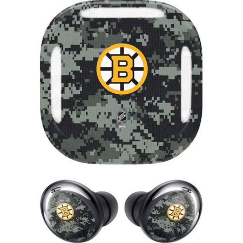 NHL Boston Bruins Camo Galaxy Buds Pro Skin
