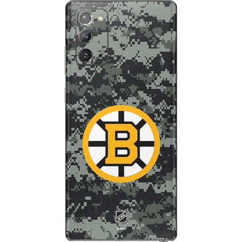 NHL Boston Bruins Camo Galaxy Note20 5G Skin