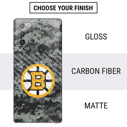 NHL Boston Bruins Camo Galaxy Note20 5G Skin