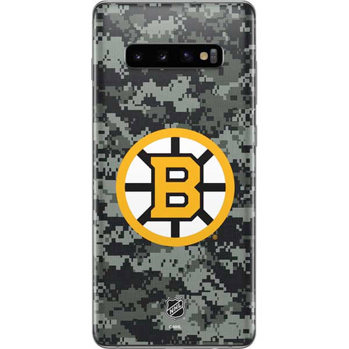 NHL Boston Bruins Camo Galaxy S10 Plus Skin