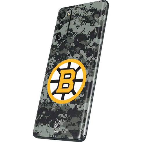 NHL Boston Bruins Camo Galaxy S20 Fan Edition Skin