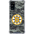 NHL Boston Bruins Camo Galaxy S20 FE Clear Case