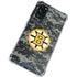 NHL Boston Bruins Camo Galaxy S20 FE Clear Case