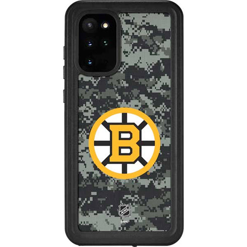 NHL Boston Bruins Camo Galaxy S20 Plus Waterproof Case