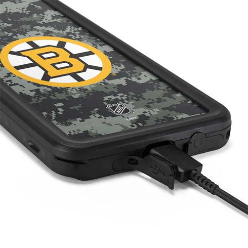 NHL Boston Bruins Camo Galaxy S20 Plus Waterproof Case