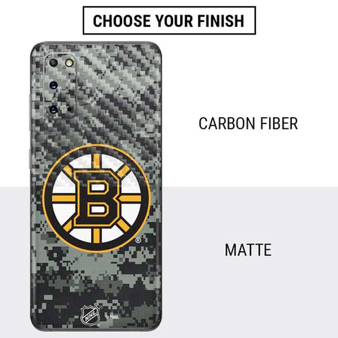 NHL Boston Bruins Camo Galaxy S20 Skin
