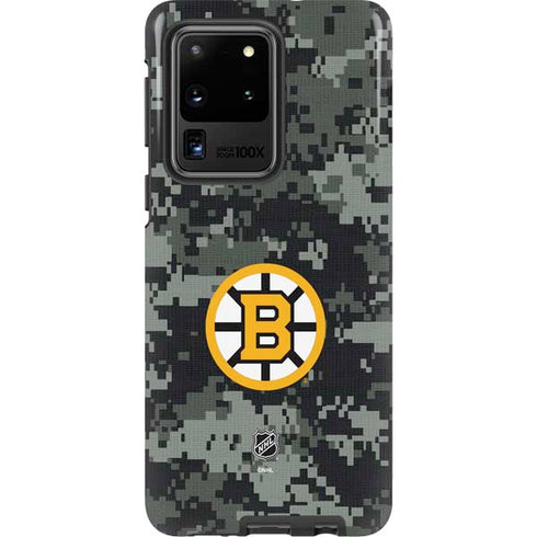 NHL Boston Bruins Camo Galaxy S20 Ultra 5G Pro Case