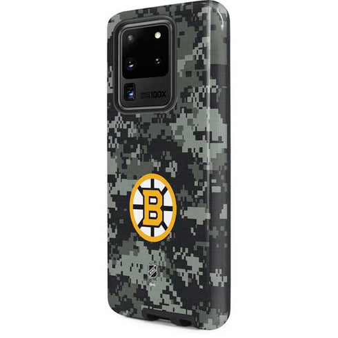NHL Boston Bruins Camo Galaxy S20 Ultra 5G Pro Case