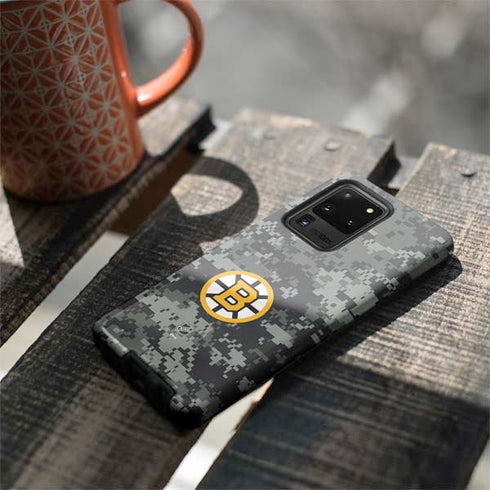 NHL Boston Bruins Camo Galaxy S20 Ultra 5G Pro Case