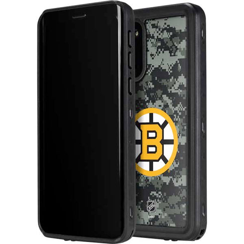 NHL Boston Bruins Camo Galaxy S20 Waterproof Case