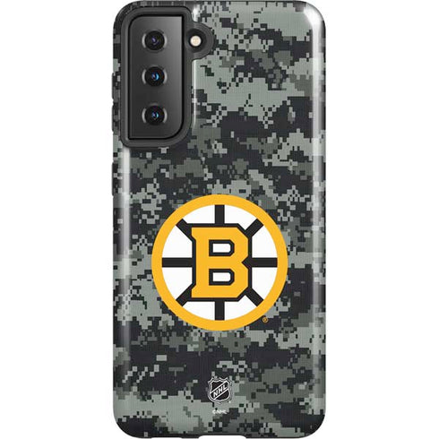 NHL Boston Bruins Camo Galaxy S21 5G Pro Case