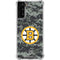 NHL Boston Bruins Camo Galaxy S21 FE Clear Case