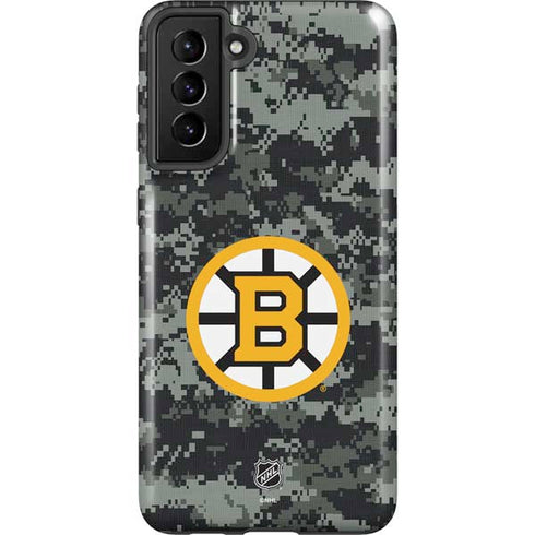NHL Boston Bruins Camo Galaxy S21 Plus 5G Pro Case
