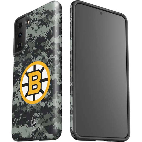 NHL Boston Bruins Camo Galaxy S21 Plus 5G Pro Case