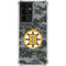 NHL Boston Bruins Camo Galaxy S21 Ultra 5G Clear Case