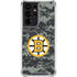 NHL Boston Bruins Camo Galaxy S21 Ultra 5G Clear Case