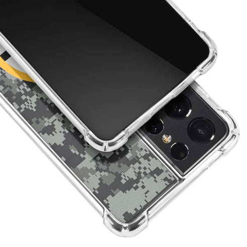 NHL Boston Bruins Camo Galaxy S21 Ultra 5G Clear Case
