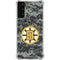 NHL Boston Bruins Camo Galaxy S22 Plus Clear Case