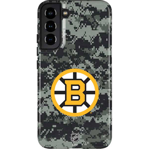 NHL Boston Bruins Camo Galaxy S22 Plus Pro Case