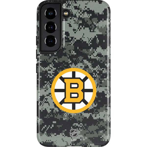 NHL Boston Bruins Camo Galaxy S22 Pro Case